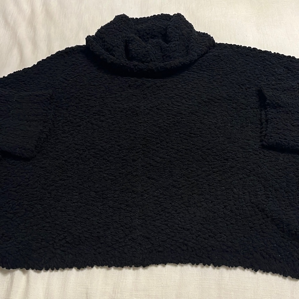 Black Cowl Neck Sweater